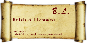 Brichta Lizandra névjegykártya